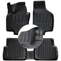 Tapis et essuie-glaces en caoutchouc pour VW Tiguan 1 (2007-2015) UD Channels