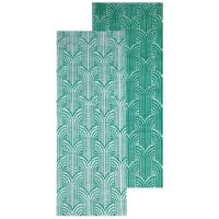 Tapis d'extérieur double face vert