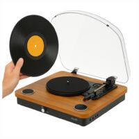 PLATINE VINYLE EN BOIS BLUETOOTH ADLER AD1914E