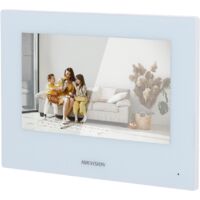 Moniteur pour interphone vidéo - Ecran TFT de 7" - Audio Bidirectionnel - 2 fils, WiFi, SIP - Emplacement pour carte microSD jusqu'à 128 GB - Montage en surface Blanc