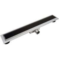 Caniveau De Douche Noir 1000Mm Verre Trempé