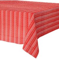 Nappe rouge anti-taches 180x130 cm