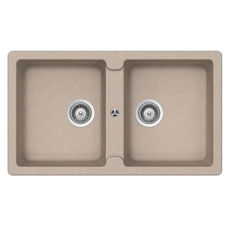 Samet Lavello 86x50 Granitovero862v 2 vasche avena