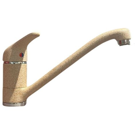 Miscelatore da cucina monocomando granito sabbia 15x23x5 cm