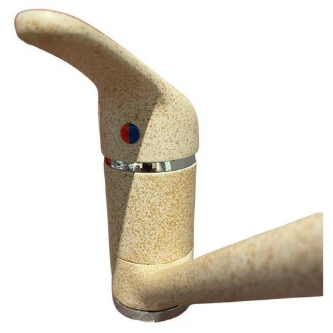 Miscelatore da cucina monocomando granito sabbia 15x23x5 cm
