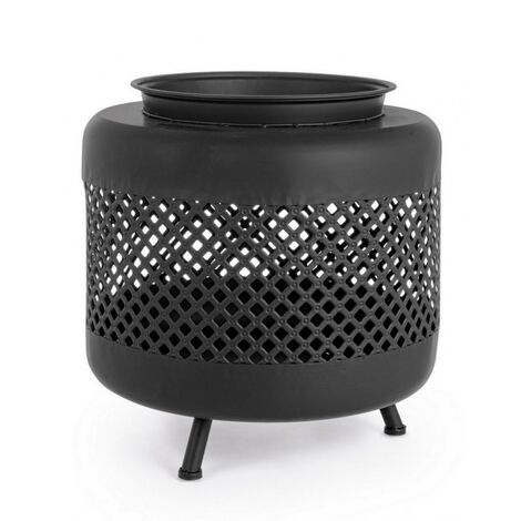 Homescapes Braciere In Metallo Nero Su Gambe – Diametro 60 Cm – Fuoco Da Esterno Per Legna, Adatto Anche Come Mini Barbecue - 2