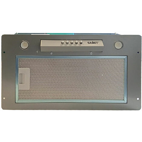 Cappa aspirante sottopensile da incasso colore grigio  49,5x28 cm