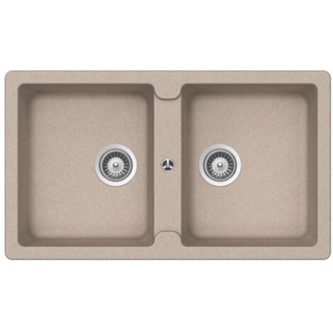 Samet Lavello 86x50 Granitovero862v 2 vasche avena
