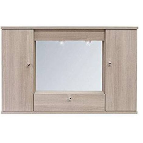 Mobile specchiera da bagno olmo 2 ante con ribalta h.61x93x14 cm (1/3)