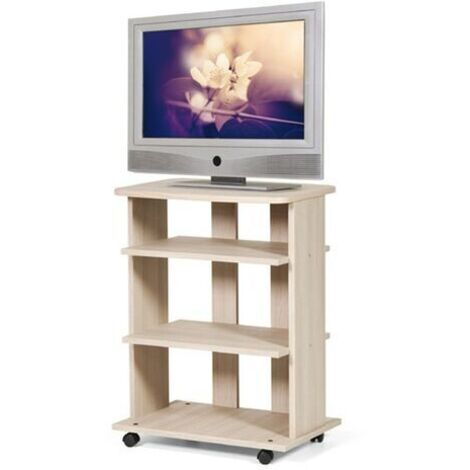 Carrello porta Tv Olmo 3 ripiani c-rotelle Cm 60x45xH 81 (1/2)