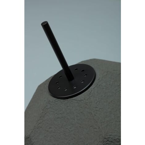 Lampada da terra paralume in cartone riciclato nero D3D3160h cm