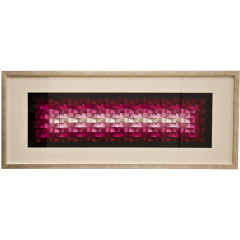 Quadro 3D con finitura in vetro e tela multicolor 120x50 cm (1/2)