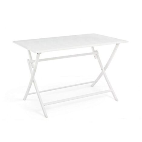 Yes Everyday Tavolo Per Esterno In Alluminio Bianco Elin 110x70x H71 Cm (1/5)