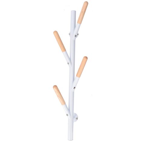 Appendino metallo bianco 4 posti cm19x18h63 (1/5)
