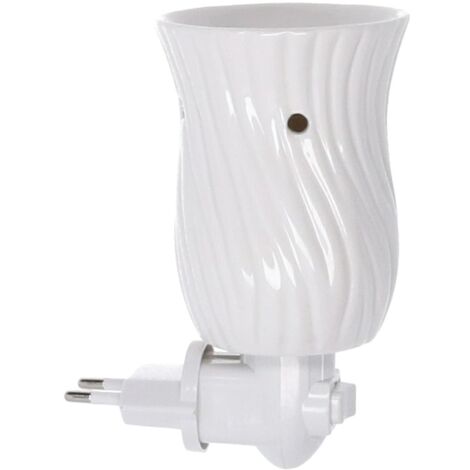 Bruciaessenze plug ceramica bianco cm 9 (1/5)