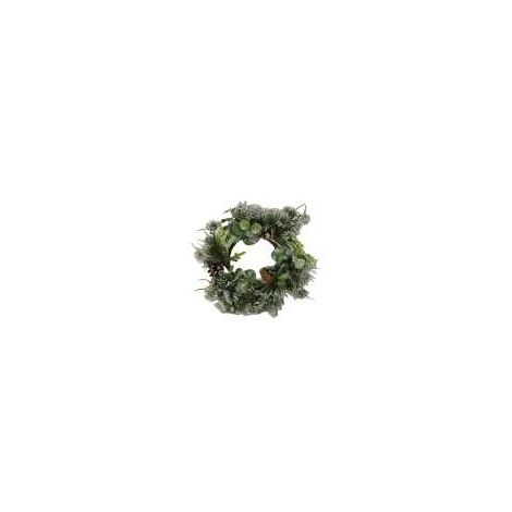 Coroncina plastica verde tondo cm 25 (1/3)