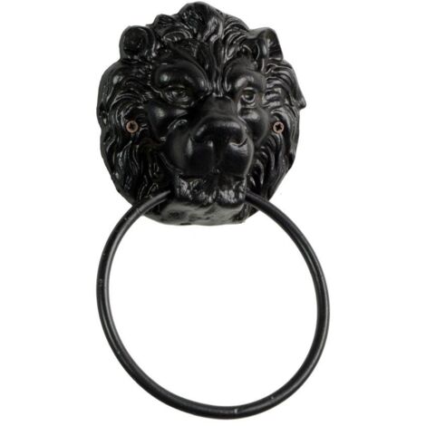 Battaglio anello ghisa leone cm15,5x6h24,5