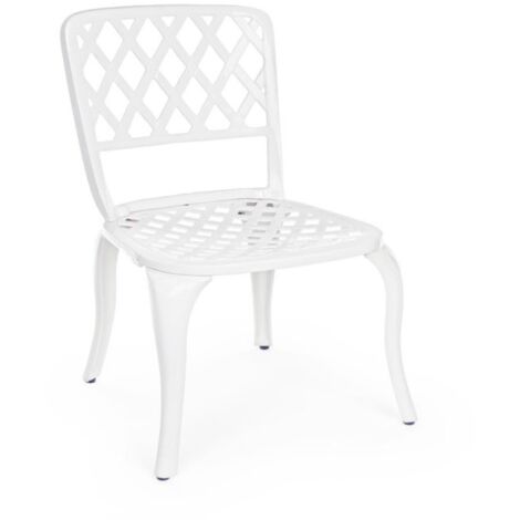 Sedia Per Esterno In Alluminio Bianco Faenza 44X4 H89 Cm (1/5)