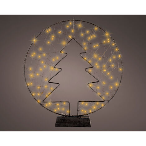 Luce a telaio Micro LED in metallo per albero stabile da interno 4x35x38 cm (1/5)