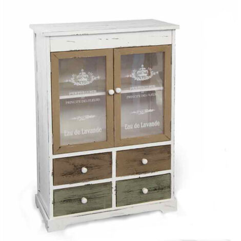 MOBILE ANTICATO 58X29X85 CM STRUTTURA LEGNO