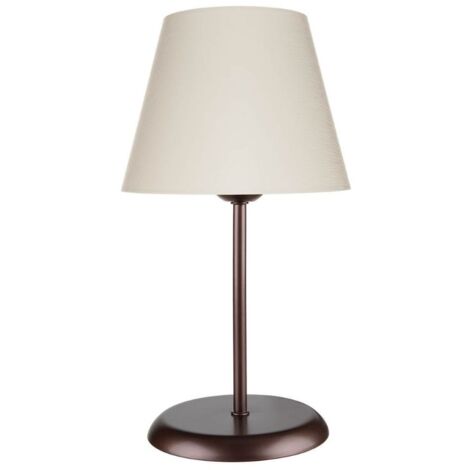 Lampada da tavolo Elva ASZ1050 in metallo e paralume tessuto EFFEZ (1/5)
