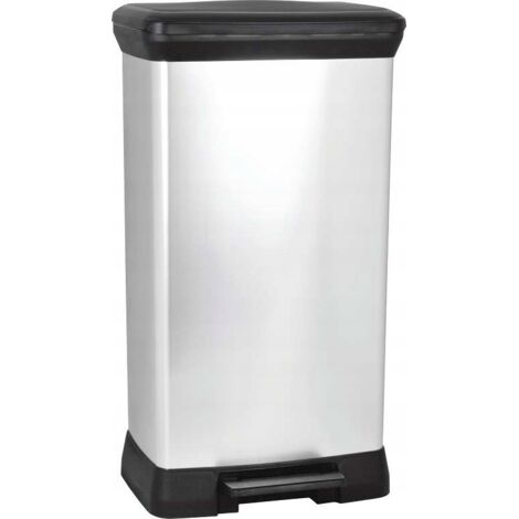 Curver Deco Pattumiera Rettangolare A Pedale 50 Lt Keter