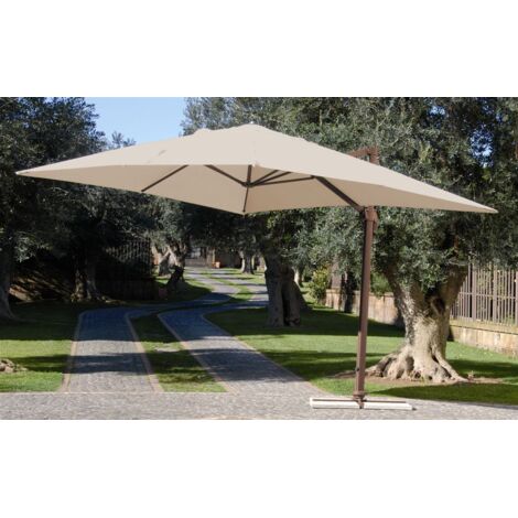 Ombrellone Senso 3x3 Mt struttura Alluminio col. ecru orientabile M0430-33