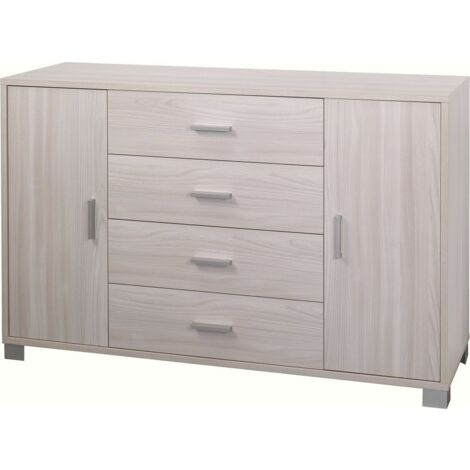 Madia due ante quattro cassetti Olmo Chiaro 136x41x h86 cm