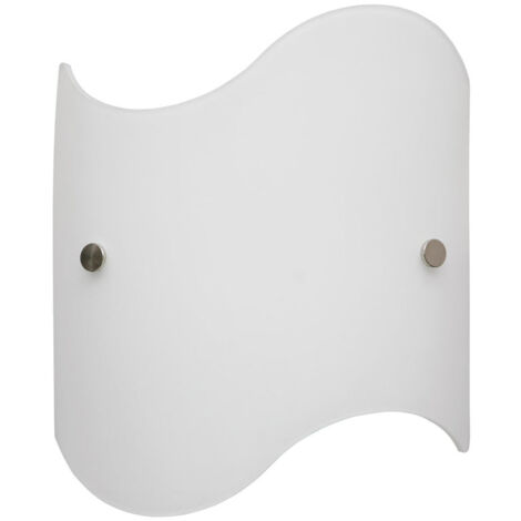 Applique 1xE27 Finiture Cromo Vetro Lastra Bianco E-Energy (1/3)