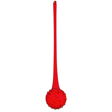 Pendaglio natalizio in vetro Rosso BOLLA 8x h40 cm