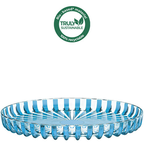 Guzzini Ciotola S In Bio-plastica - Turchese, Perfetta Per Gelato E Antipasti