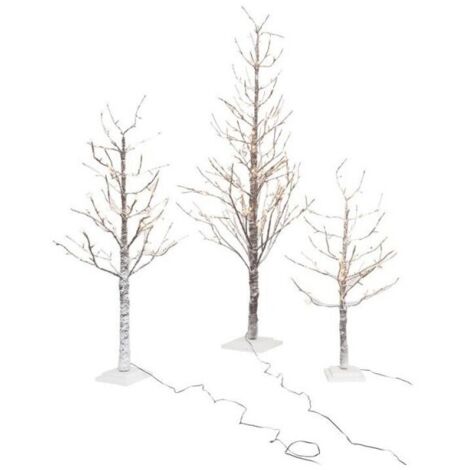 ALBERO TRONCO E RAMI INNEVATI CON LUCI LED h. 120 cm - 114 luci led -