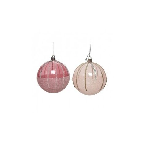 BRUBAKER Premium Pallina di Natale Azzurra con Figura di Cigno - Decorazione per Albero di Natale da 10 cm con Perline - Pallina in Vetro Decorata a Mano - Decorazione Natalizia