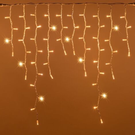 STALATTITI ICE LIGHT 180 MAXI LED BIANCO CALDO 1,5+3XH1M LUCI DI NATALE (1/5)