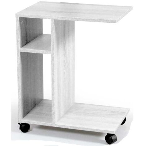 Mobile bianco da divano portariviste tavolino 45x30x56 (1/2)