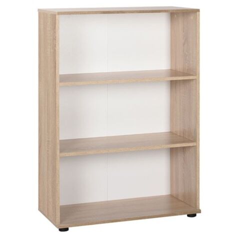 Libreria da ufficio a 3 ripiani colore sonoma cm 72x34xh.109 EFFEZ (1/5)