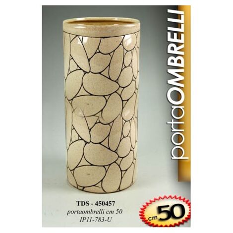 Portaombrelli da ingresso beige salvaspazio design cm 50 h