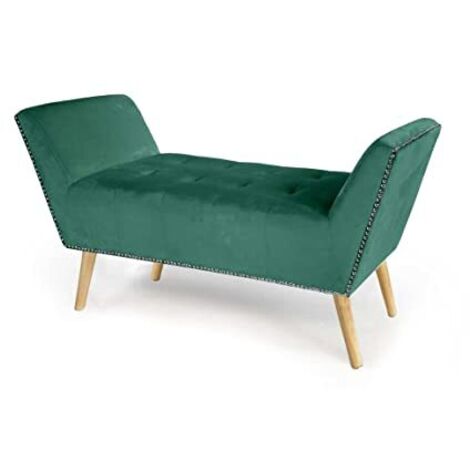 Panca arredo scendiletto verde cm 117 x 40 x 60 h (1/2)