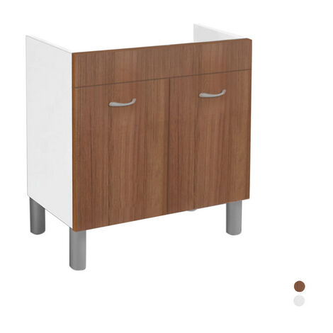 SOTTOLAVELLO IN KIT PER LAVELLO INOX 80X50 CM Bianco x/lav. inox cm 80x50 DH (1/2)