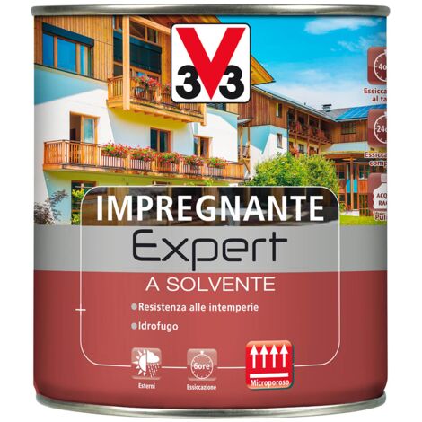 Impregnante Expert Solvente 2,5 Noce Antico per Proteggere i Supporti in Legno Esterno (1/2)