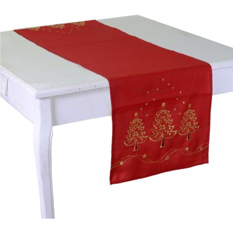 Runner tessuto stile 15 rosso cm40x140 (1/2)