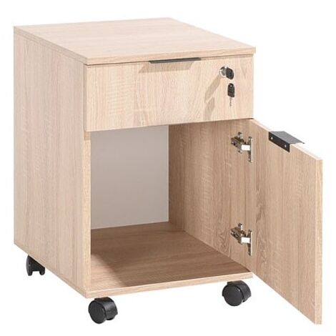 Cassettiera da ufficio con ruote colore sonoma cm 41x41xh.61 EFFEZ (1/5)