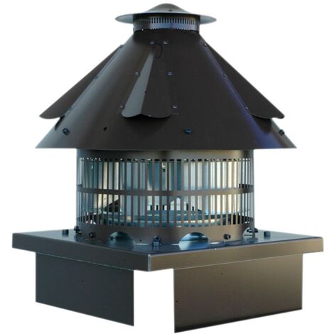 Gemi Elettronica Aspiratore Camino Professionale Acciaio Inox AISI 304 Per Canna Fumaria Tonda 150mm - Foto 2