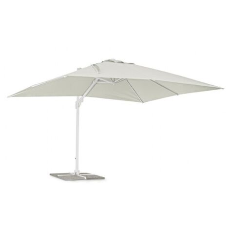 Ombrellone a Braccio Eden 3x4 Metri Colore Naturale Palo Bianco