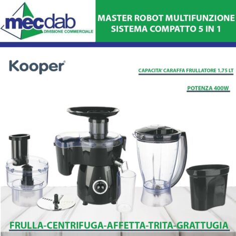 Robot da cucina multifunzione 5 in 1 400 W - colore nero