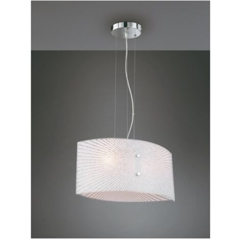 Lampadario Cucina Sospensione Vetro Chiaro Elisa 2xE27 Trio Lighting (1/5)