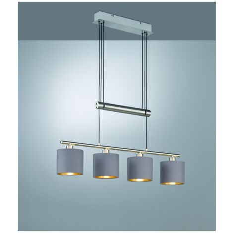 Lampada a sospensione, metallo, rame antico, H max 200 cm, Cord