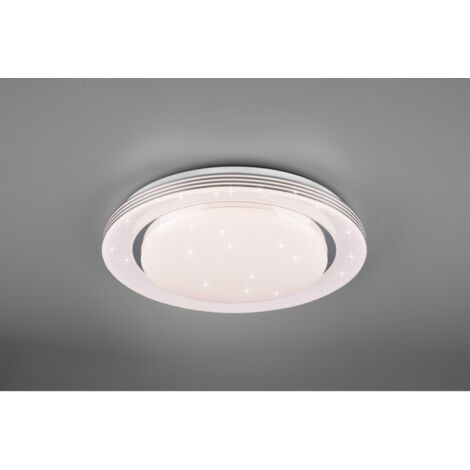 Plafoniera Disco Moderna Atria Led 22w Dimmer Effetto Stelle Bianco Trio Lighting (1/2)