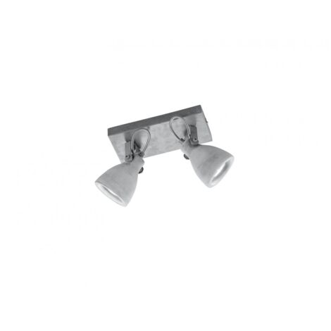 Lampada 2 Luci Spot Parete-Soffitto Concrete Cemento Trio Lighting (1/2)