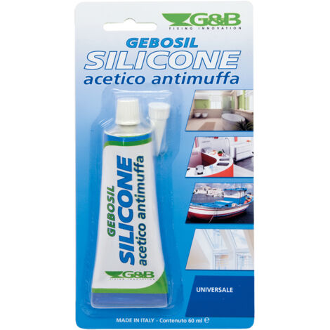 Silicone acetico bianco 60 ml (1/2)